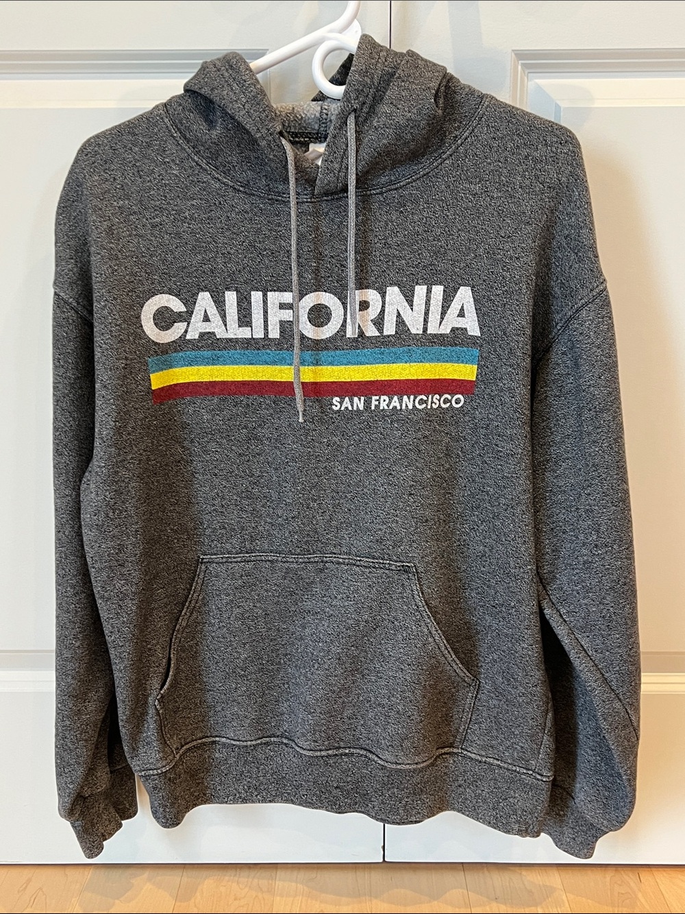 Men’s California San Francisco Graphic Hoodie - Dark Gray, Size Small